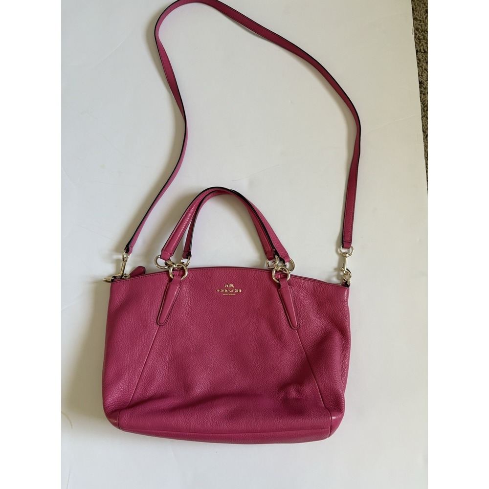 Coach Kelsey Satchel in Pink Leather purse handbag